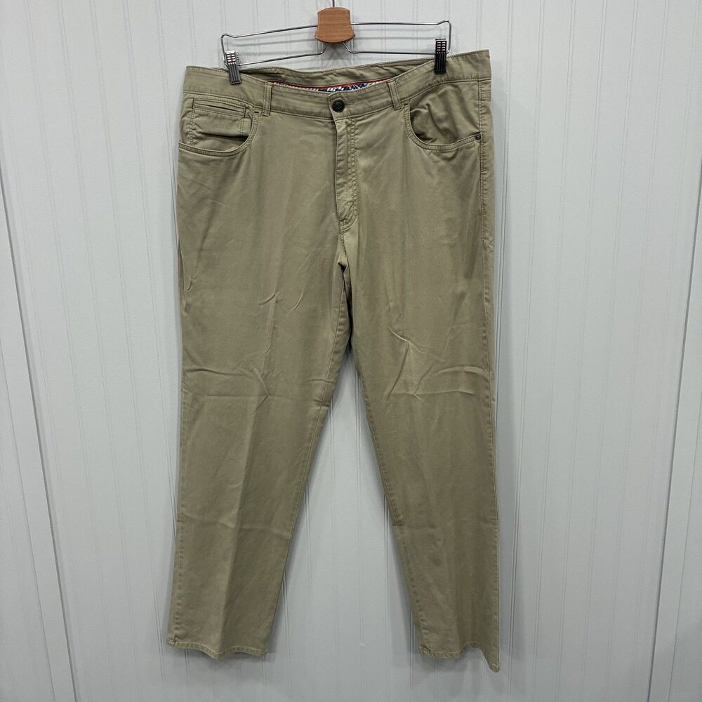 Tommy Bahama Men's W38 x L32 Tan Stretch Cotton Straight 5-Pocket Pants